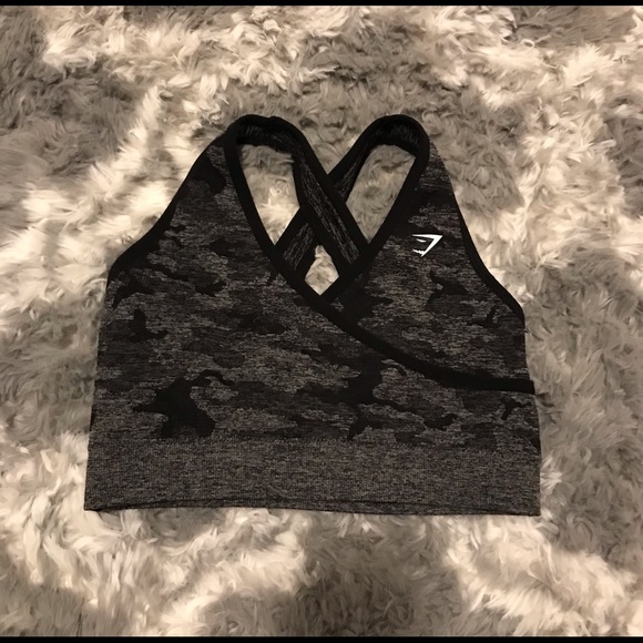 Gymshark Other - Gymshark Adapt Camo Black Sports Bra